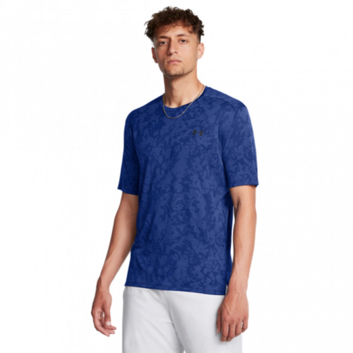 Męska koszulka treningowa Under Armour UA Tech Vent Geode SS - niebieska - UNDER ARMOUR