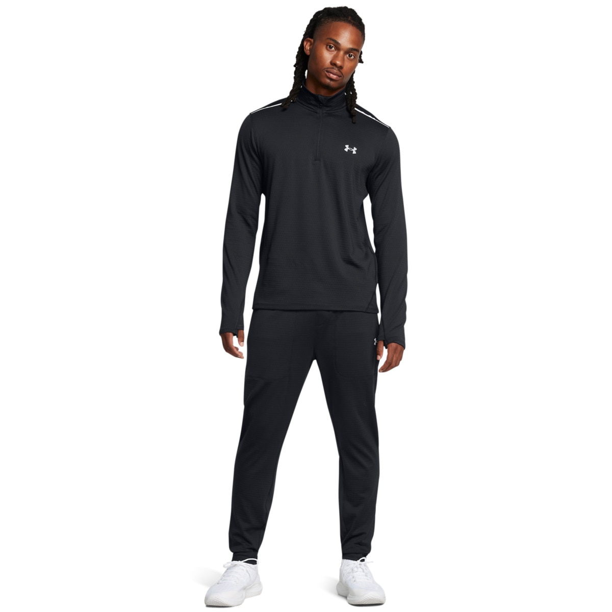 Męskie spodnie treningowe Under Armour UA Vanish Cw Fitted Pant - czarne - UNDER ARMOUR