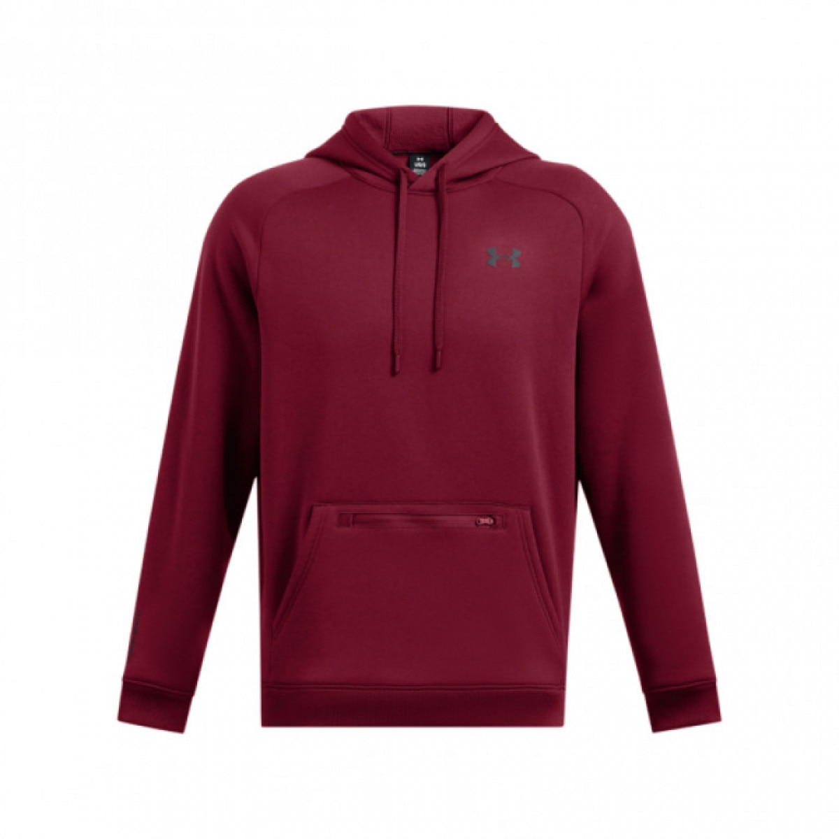Męska bluza treningowa z kapturem Under Armour UA Armour Fleece Pro Kanga Hd - czerwona - UNDER ARMOUR