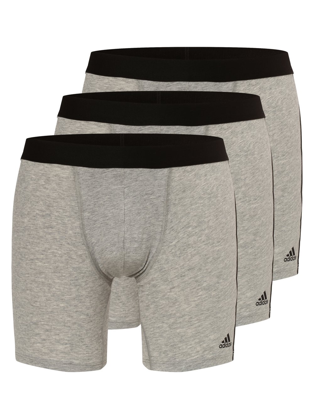 adidas Performance Obcisłe bokserki pakowane po 3 szt. Mężczyźni Bawełna szary marmurkowy, S