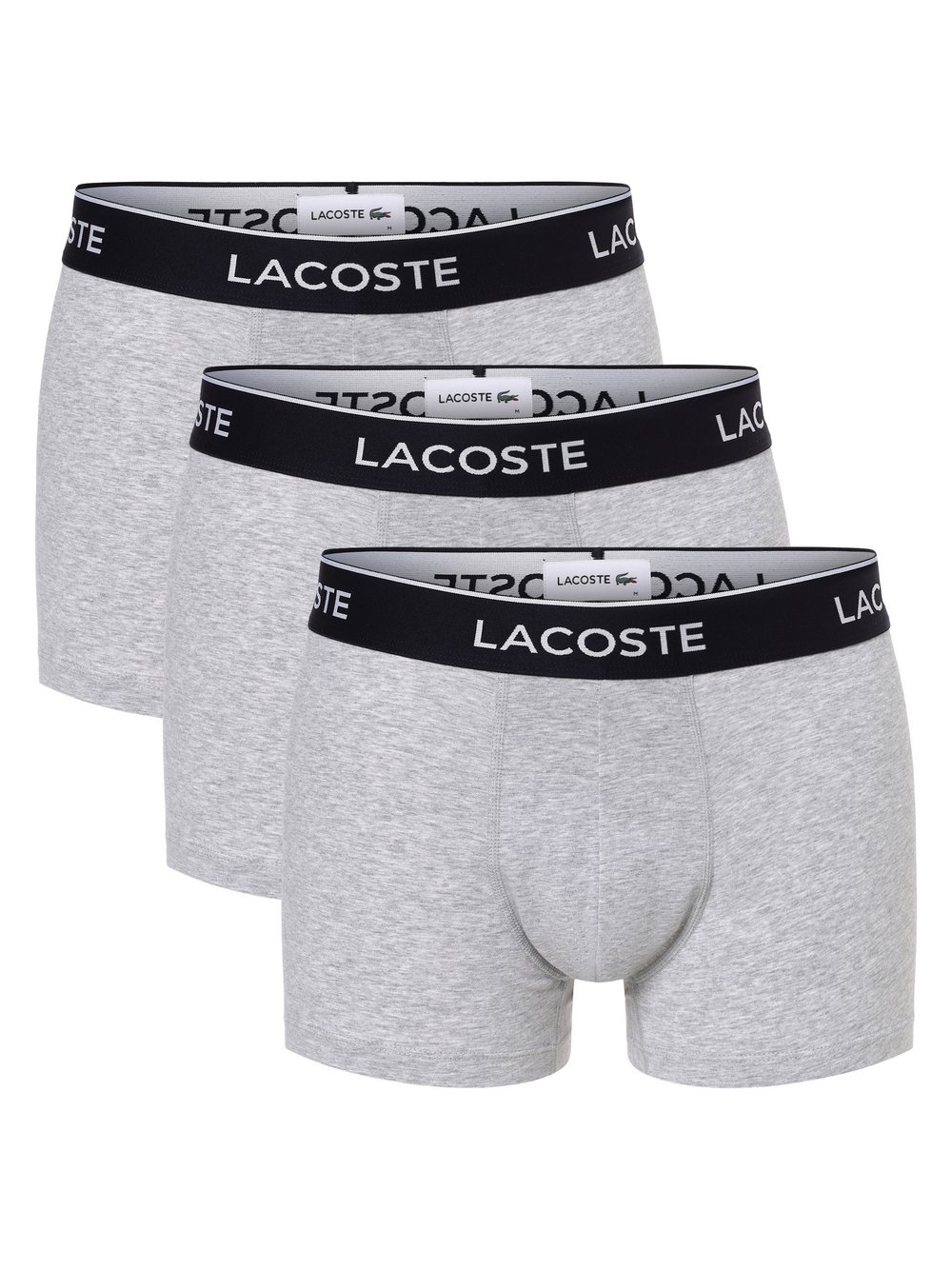 Lacoste Obcisłe bokserki pakowane po 3 szt. Mężczyźni Bawełna szary marmurkowy, S