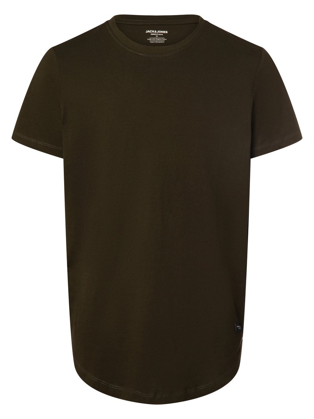 Jack & Jones T-shirt męski Mężczyźni Bawełna zielony jednolity, S