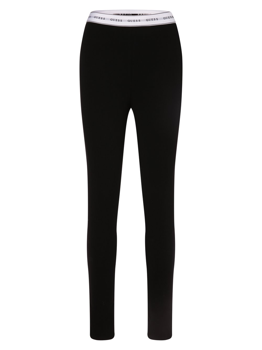 GUESS Legginsy Kobiety Bawełna czarny jednolity, XS