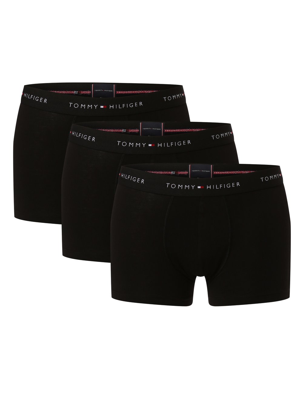 Tommy Hilfiger Obcisłe bokserki pakowane po 3 szt. Mężczyźni Bawełna czarny jednolity, S/M