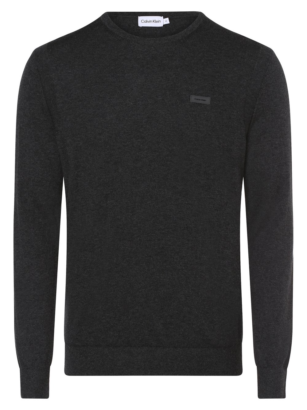 Calvin Klein Sweter z dodatkiem jedwabiu Mężczyźni Bawełna szary marmurkowy, M