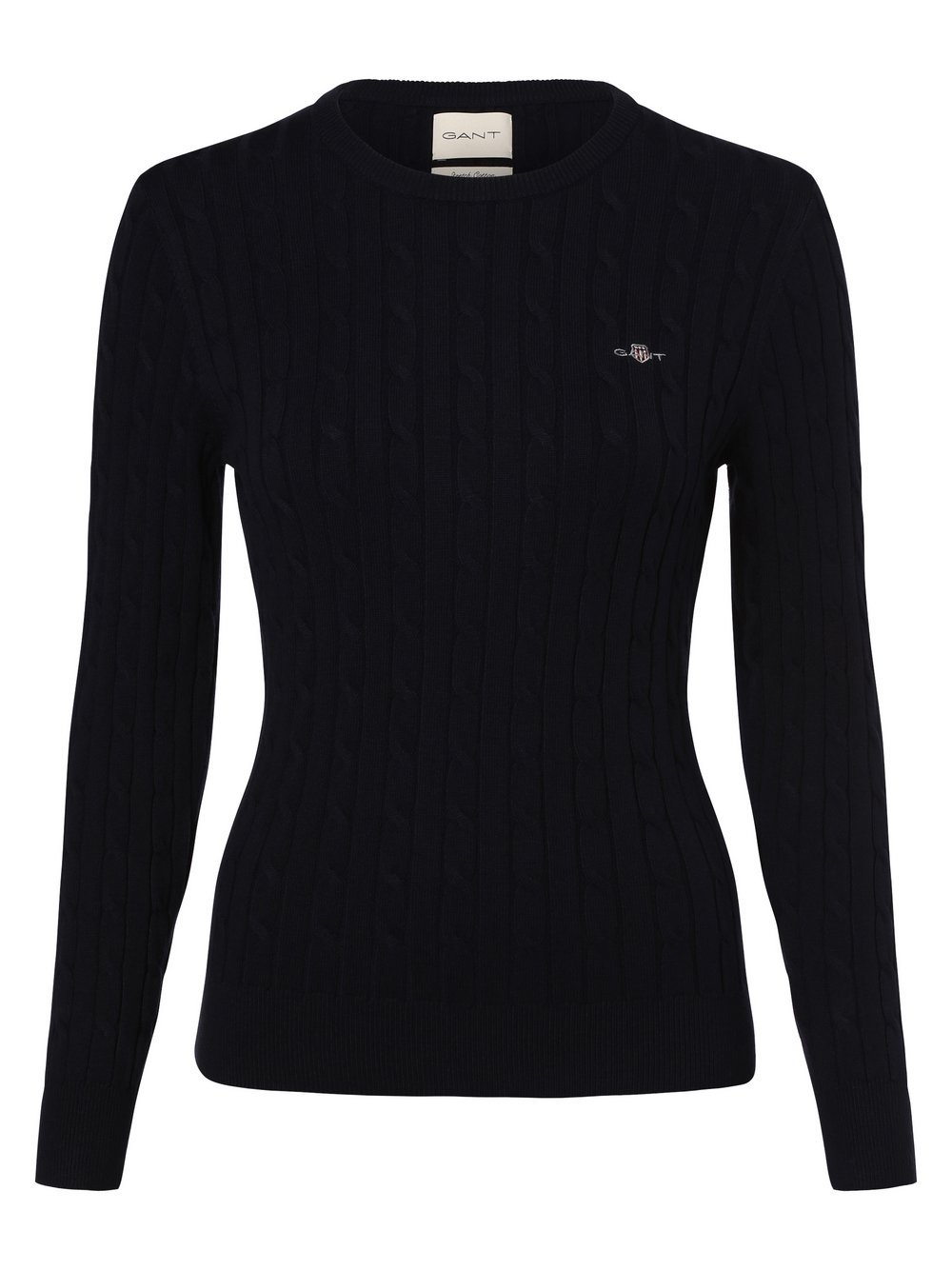 Gant Sweter damski Kobiety Bawełna niebieski jednolity, S