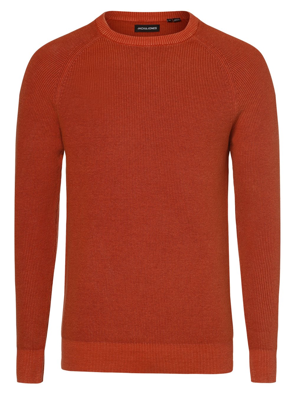 Jack & Jones Sweter męski Mężczyźni Bawełna brązowy|pomarańczowy jednolity, XXL