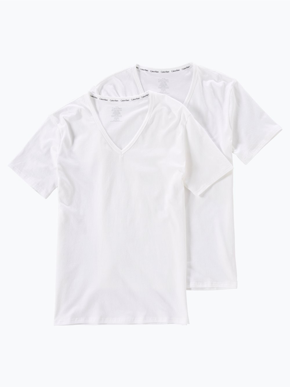 Calvin Klein T-Shirty pakowane po 2 szt. Mężczyźni Bawełna biały jednolity, S