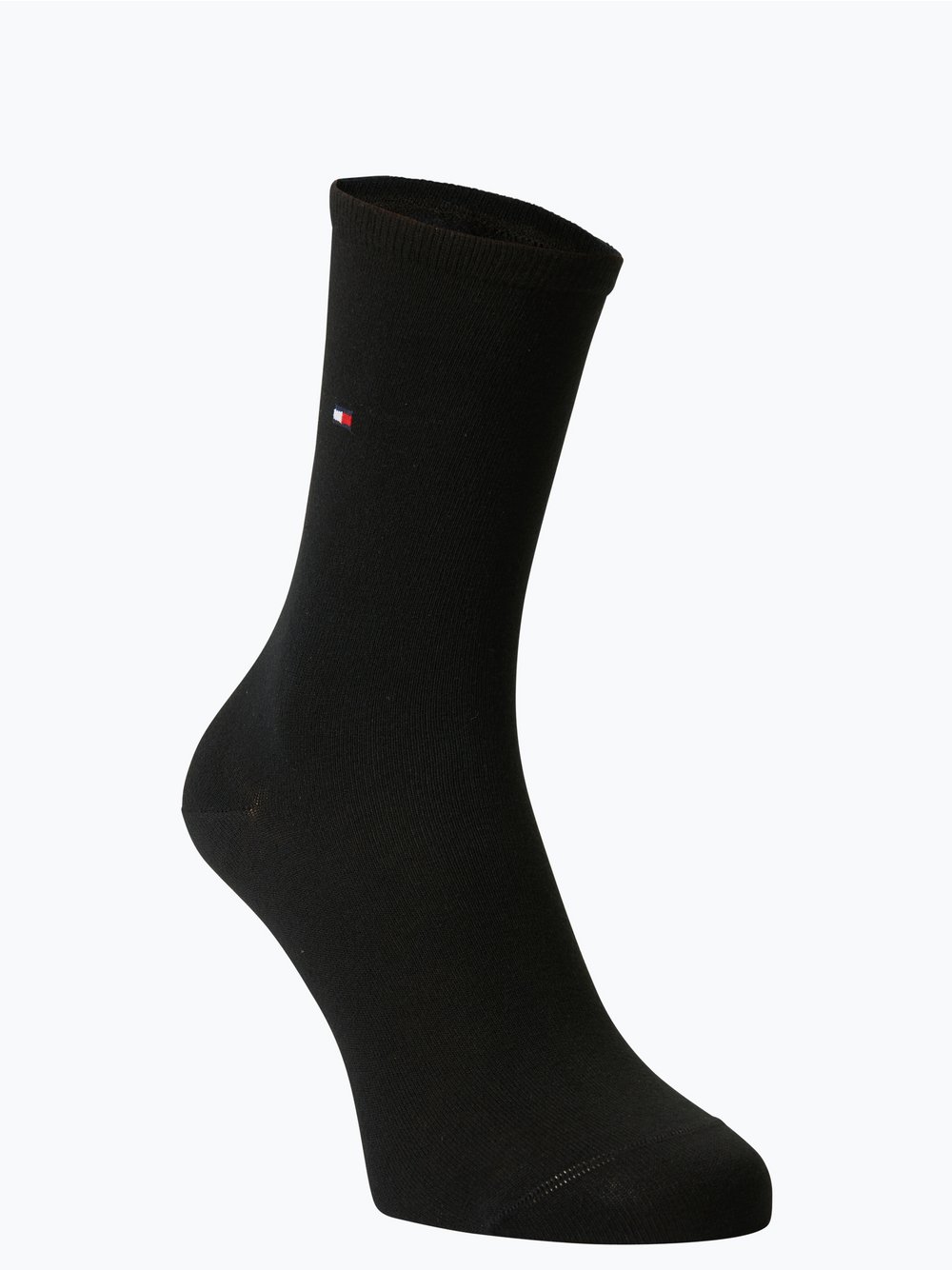 Tommy Hilfiger Skarpety pakowane po 2 szt. Kobiety drobna dzianina czarny jednolity, 35-38