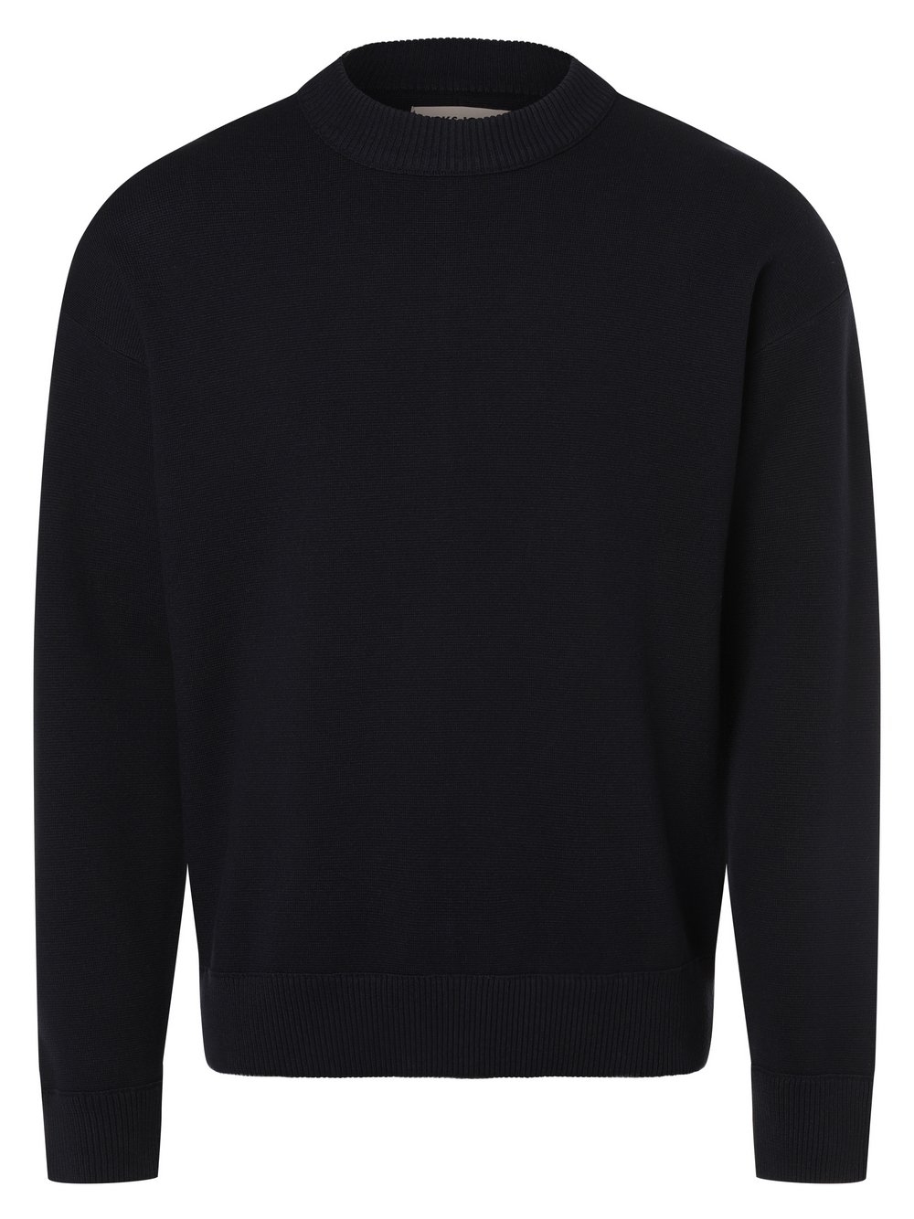 Jack & Jones Sweter męski Mężczyźni Bawełna niebieski jednolity, S