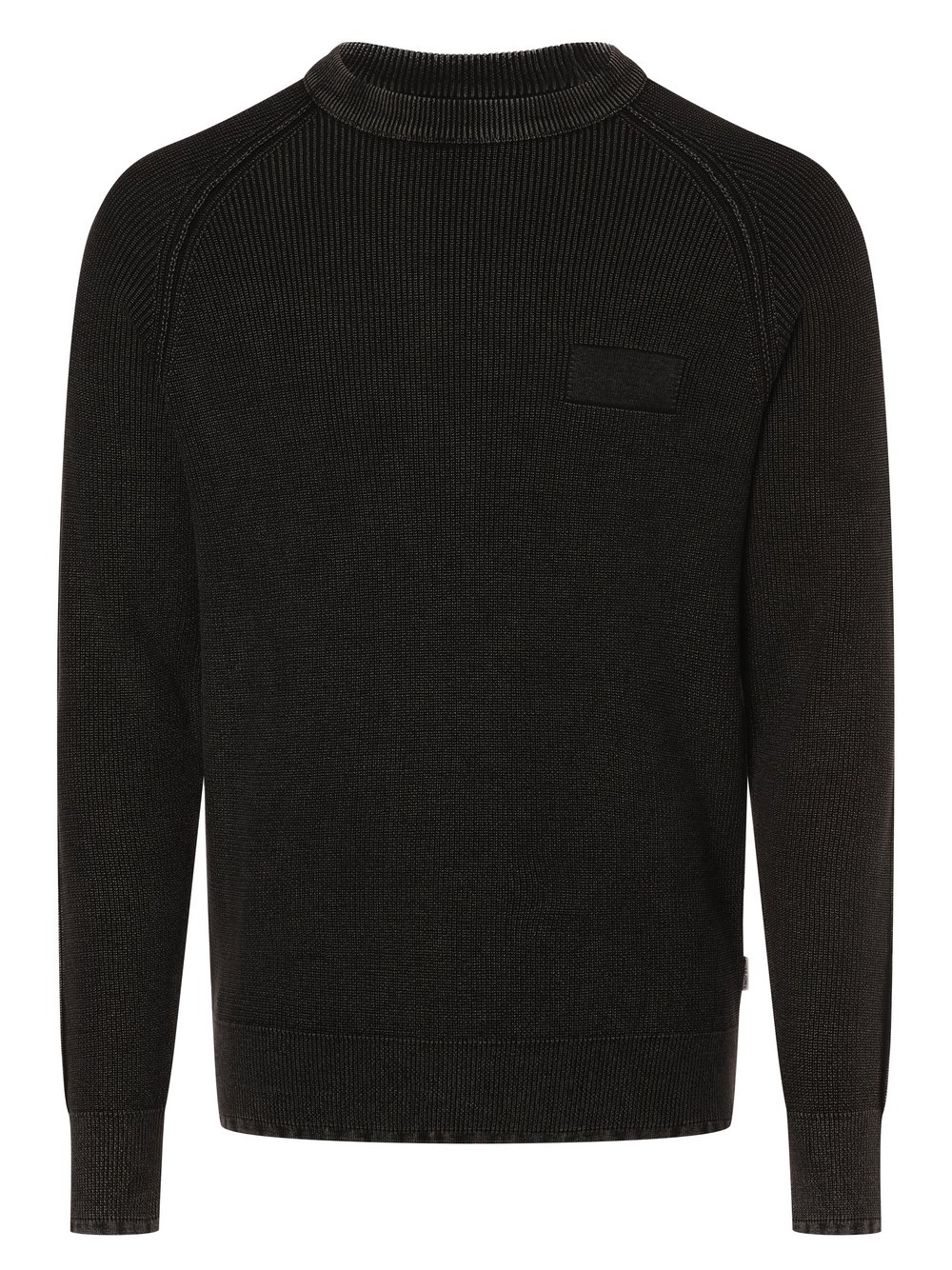 Jack & Jones Sweter męski Mężczyźni Bawełna czarny jednolity, S