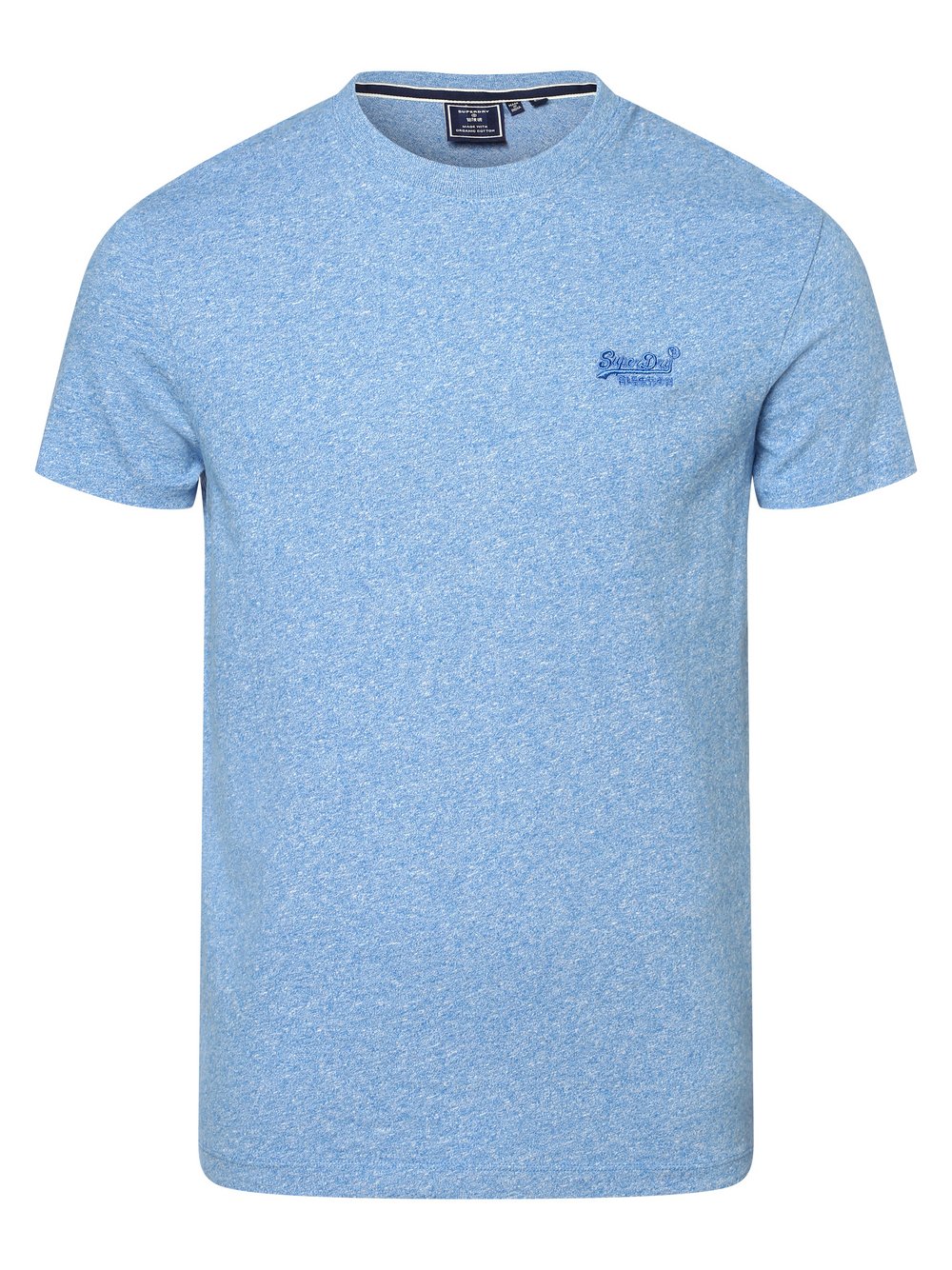 Superdry T-shirt męski Mężczyźni Bawełna niebieski marmurkowy, S