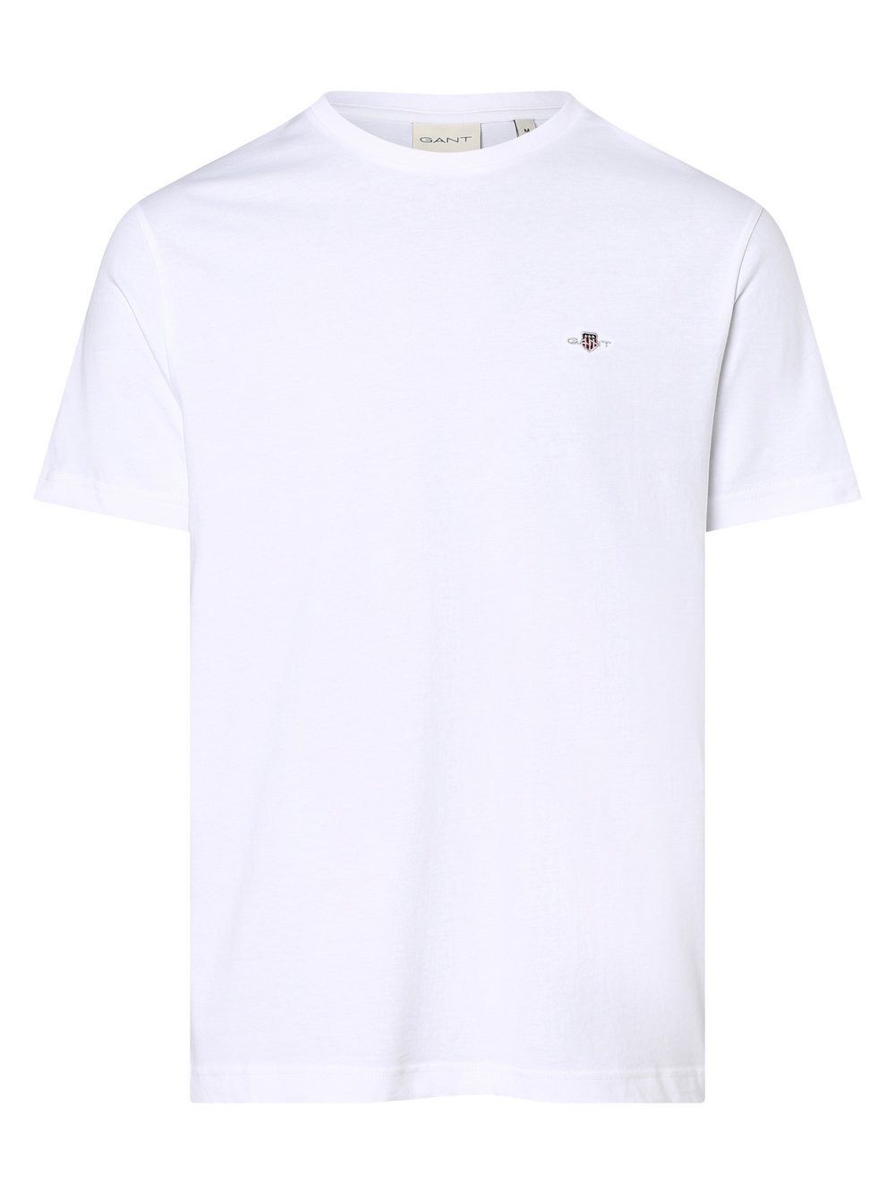 Gant T-shirt męski Mężczyźni Bawełna biały jednolity, S