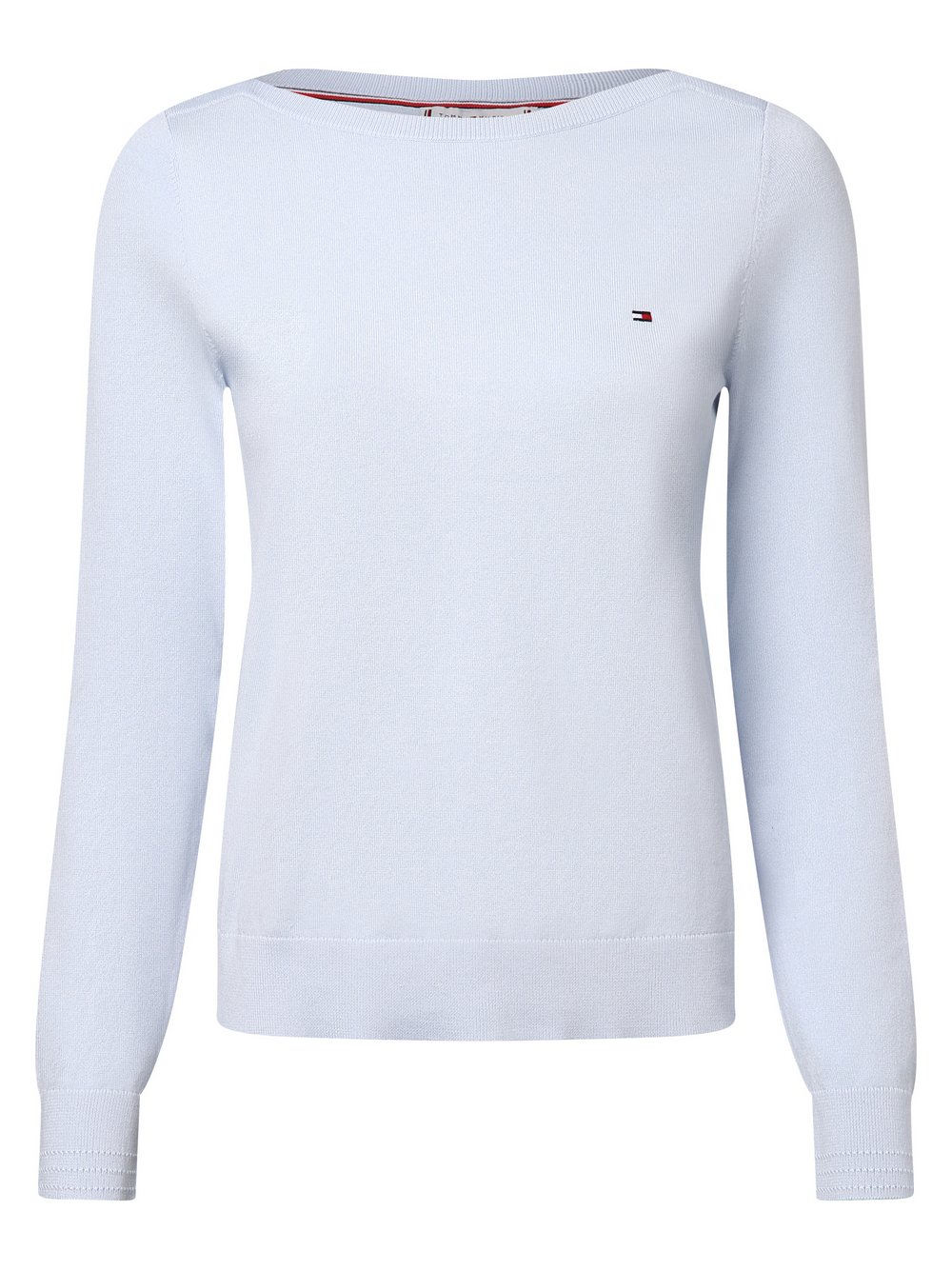 Tommy Hilfiger Sweter damski Kobiety Bawełna niebieski jednolity, S