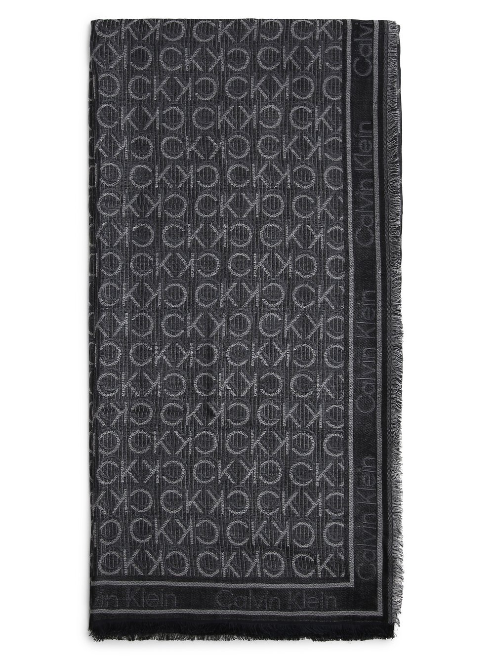 Calvin Klein Chusta damska Kobiety Sztuczne włókno czarny wzorzysty, ONE SIZE