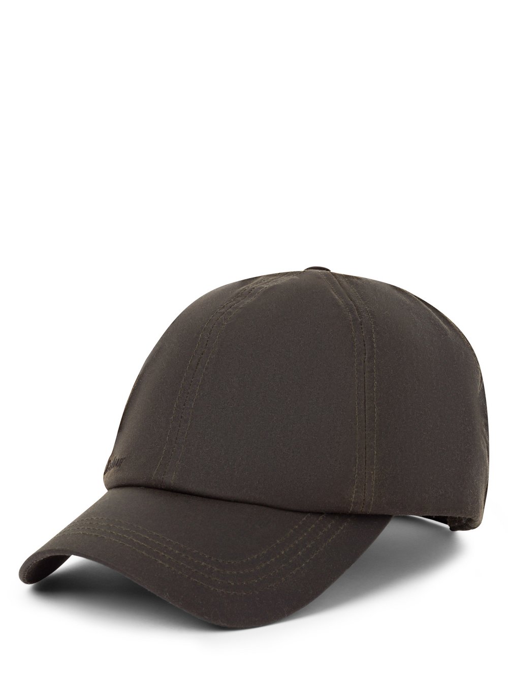 Barbour Męska czapka z daszkiem Mężczyźni Bawełna zielony jednolity, ONE SIZE