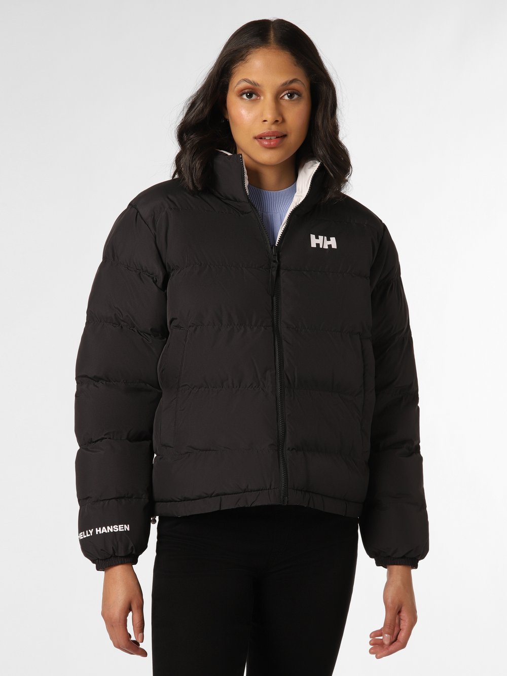 Helly Hansen Damska kurtka dwustronna Kobiety Sztuczne włókno czarny|biały jednolity, S