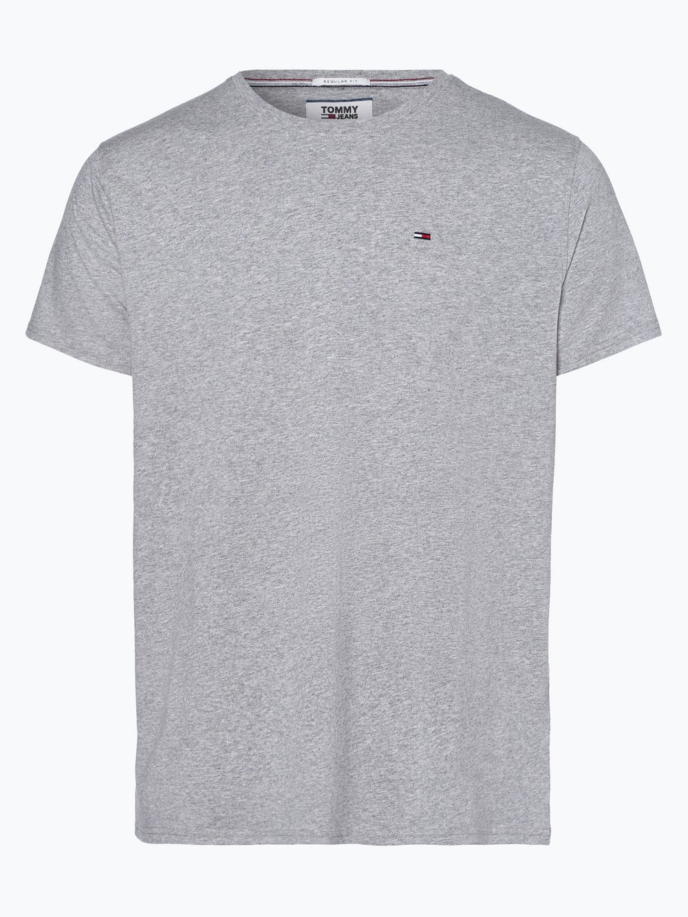 Tommy Jeans T-shirt męski Mężczyźni Bawełna szary jednolity, M