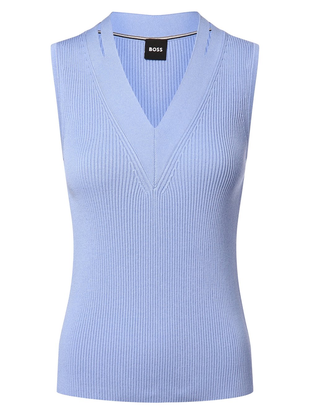 BOSS Sweter damski - Fality Kobiety niebieski jednolity, S