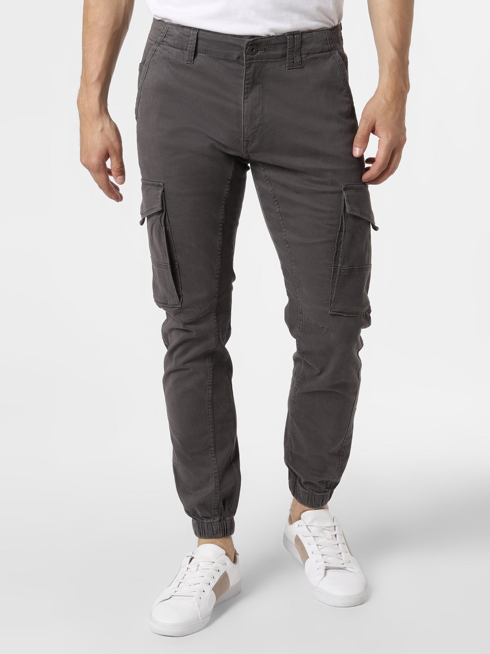 Jack & Jones Spodnie Mężczyźni Bawełna szary jednolity, 31-32