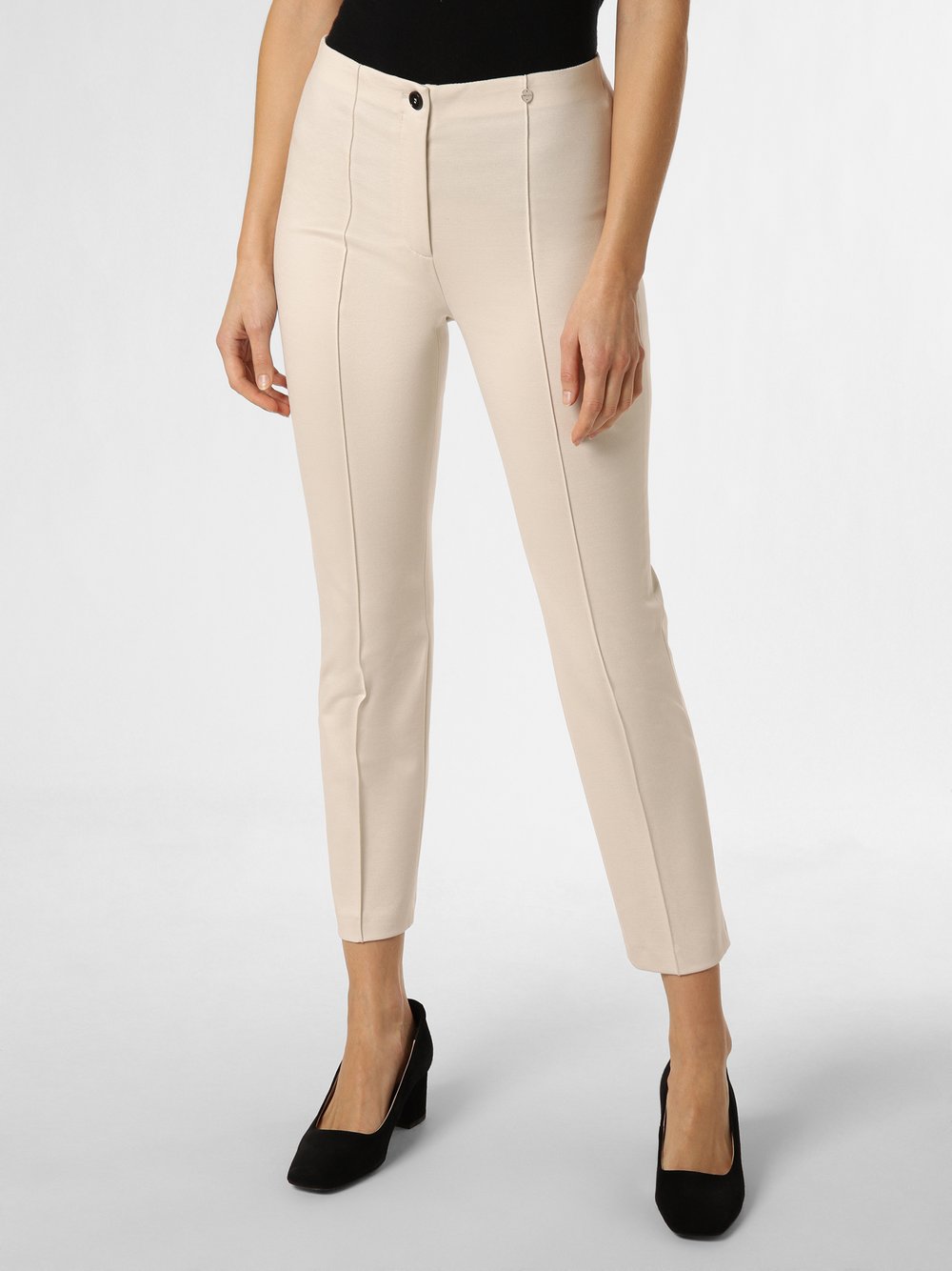 Marc Cain Collections Spodnie Kobiety wiskoza beżowy jednolity, 40