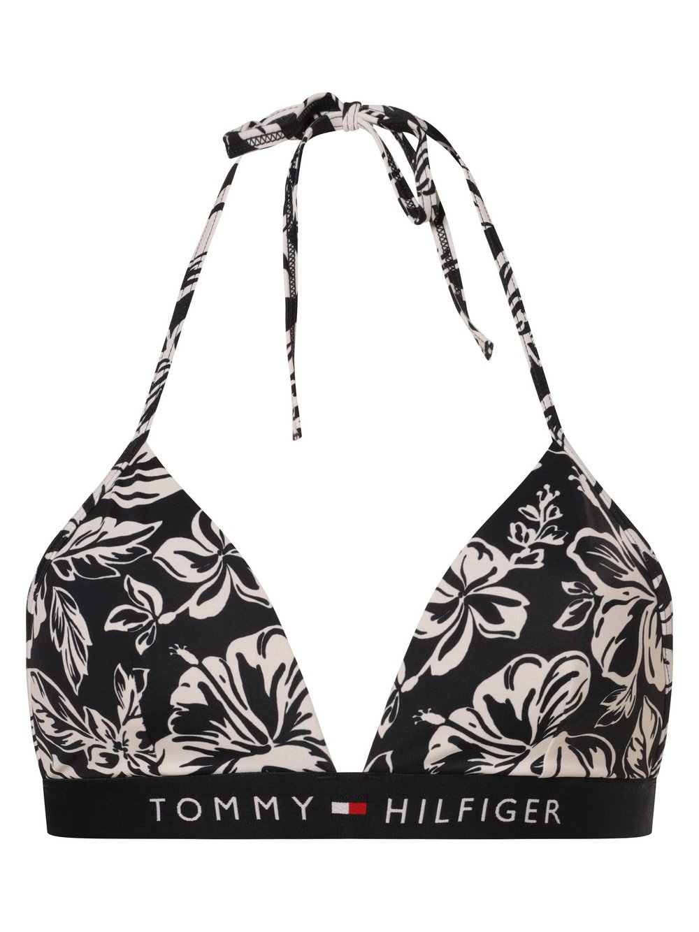 Tommy Hilfiger Damski stanik bikini - usztywniany Kobiety niebieski wzorzysty, S