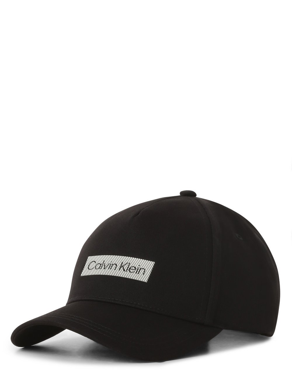 Calvin Klein Czapka męska Mężczyźni Bawełna czarny jednolity, ONE SIZE