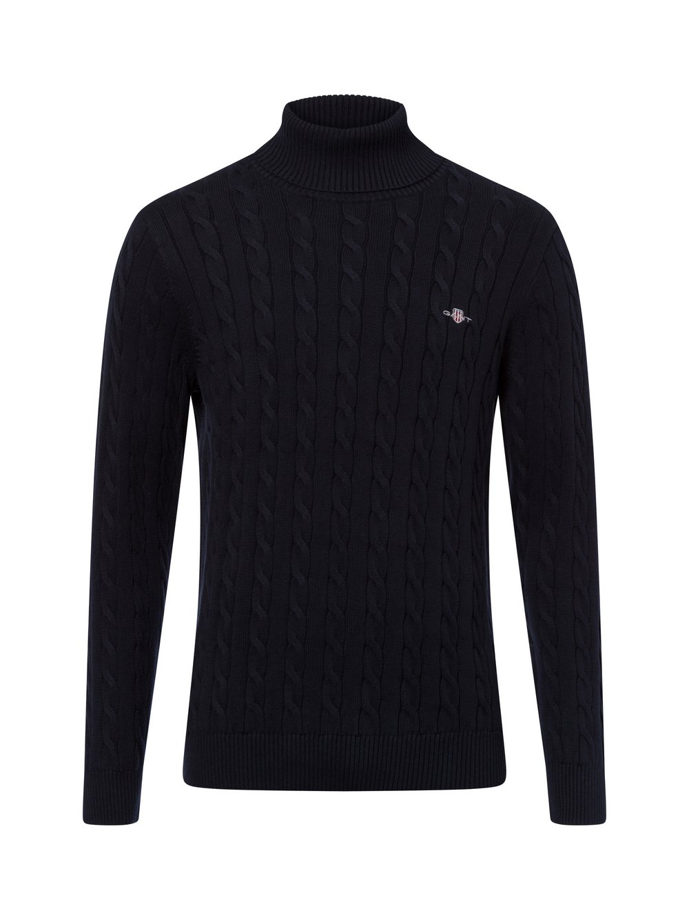 Gant Sweter męski Mężczyźni Bawełna niebieski jednolity, M