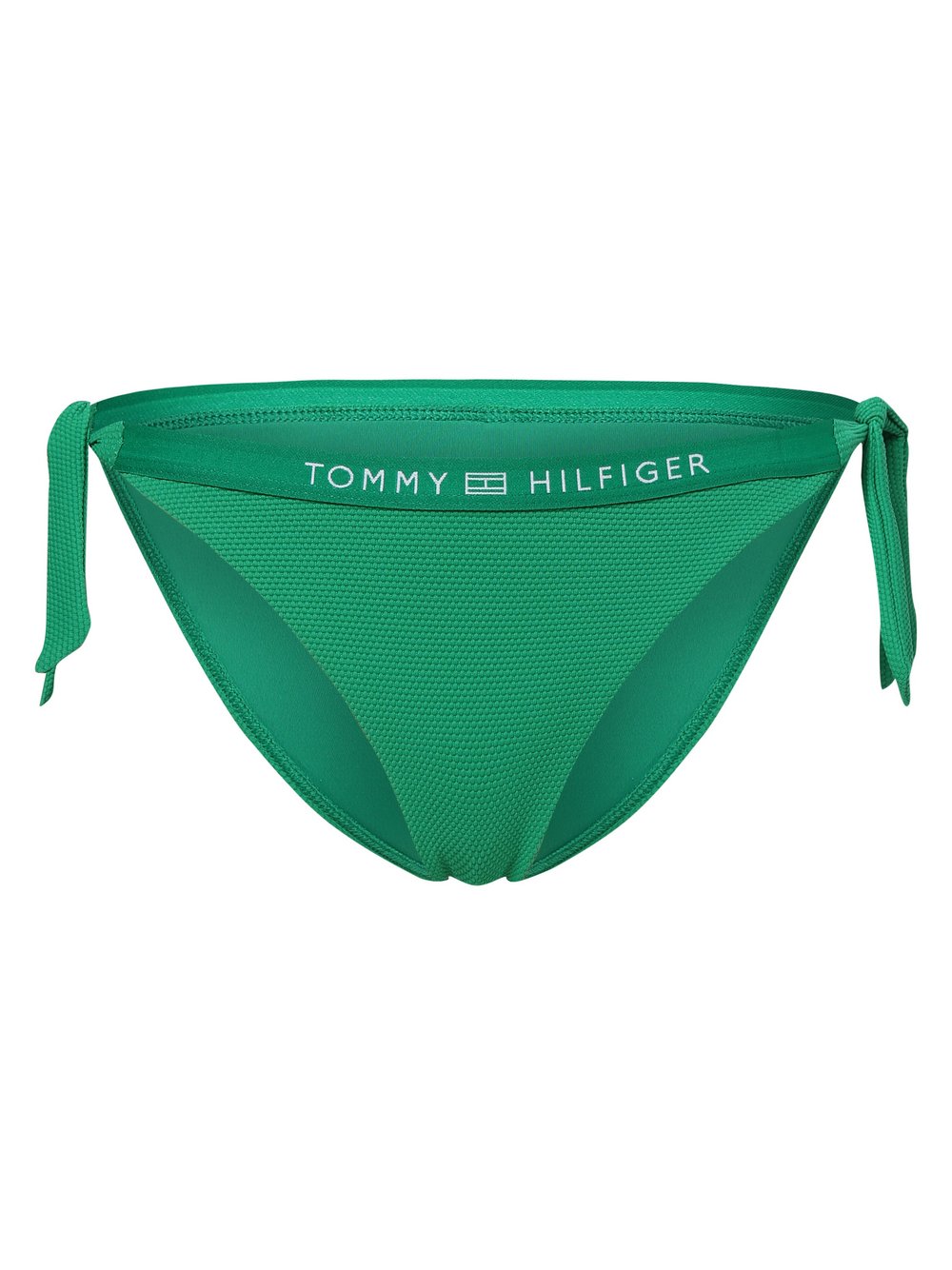 Tommy Hilfiger Damskie figi bikini Kobiety zielony wypukły wzór tkaniny, M