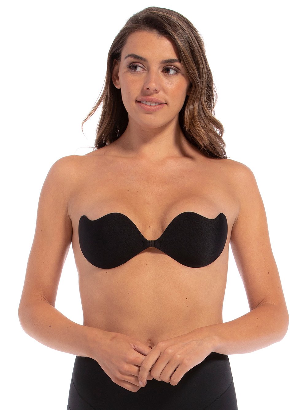 MAGIC Bodyfashion Damski biustonosz samonośny Kobiety Sztuczne włókno czarny jednolity, A
