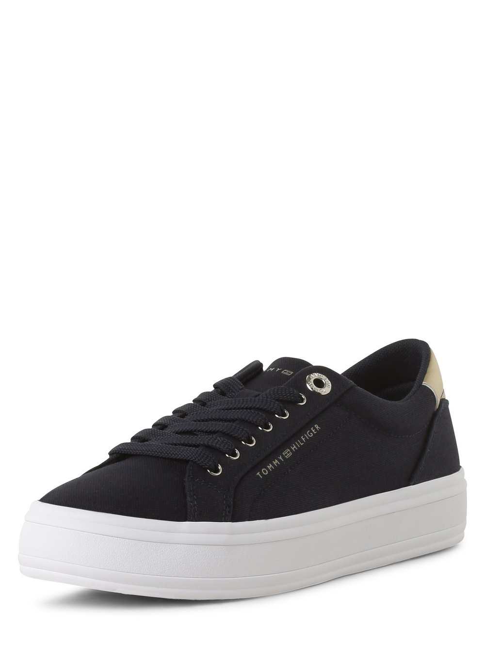 Tommy Hilfiger Damskie trampki Kobiety Syntetyczny niebieski jednolity, 38