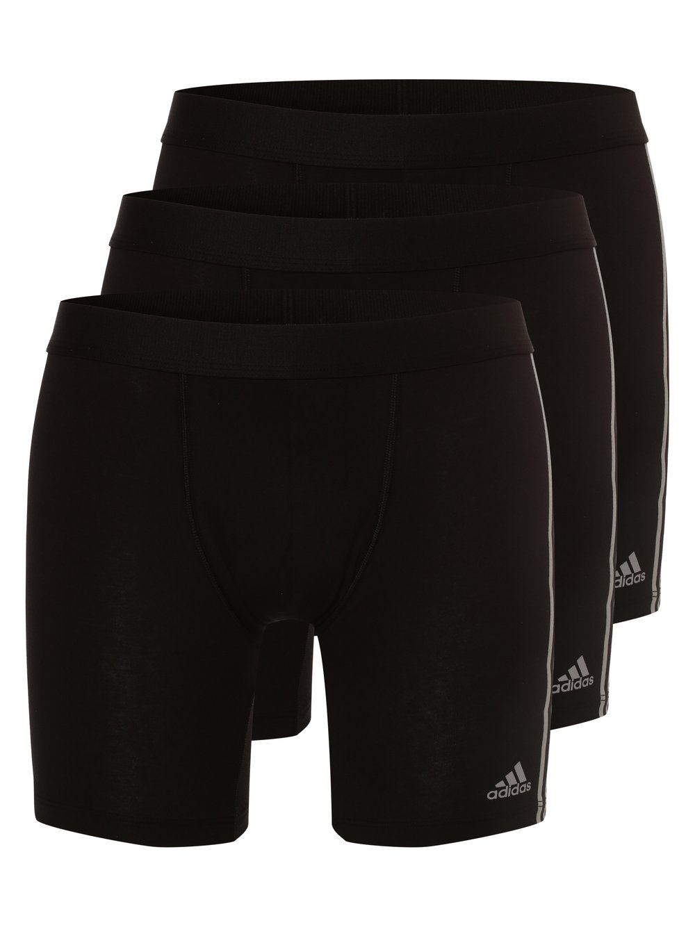 adidas Performance Obcisłe bokserki pakowane po 3 szt. Mężczyźni Bawełna czarny jednolity, S