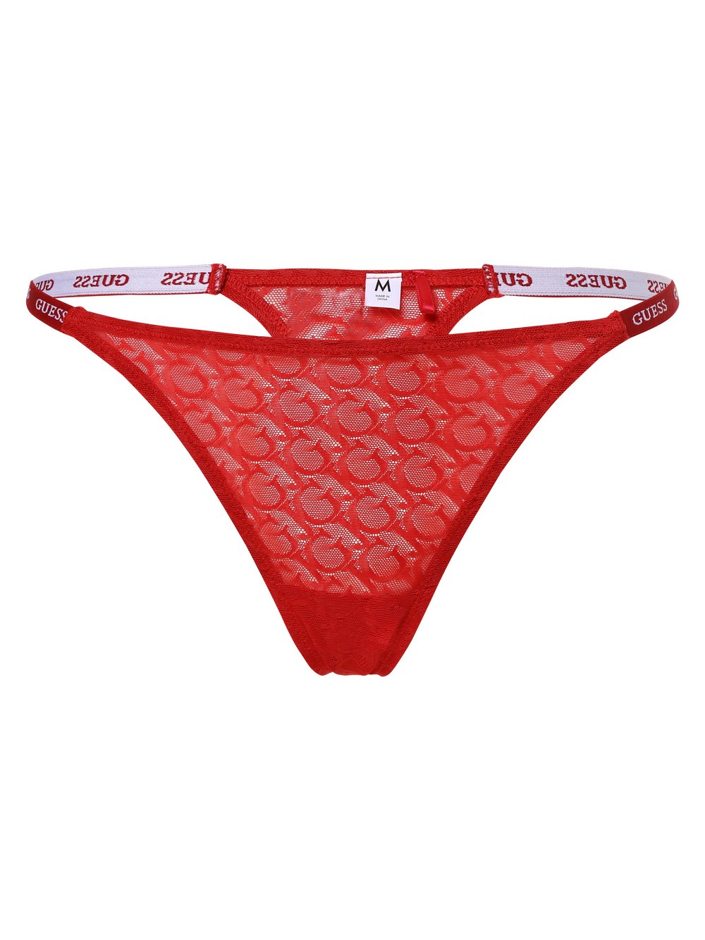 GUESS Stringi Kobiety Koronka czerwony jednolity, XS