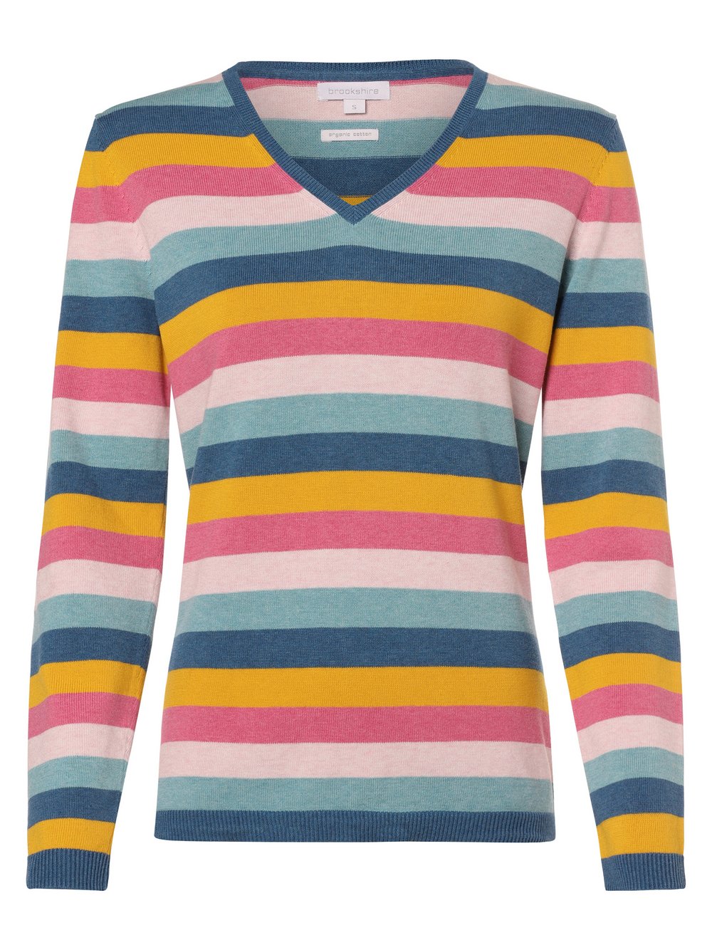 brookshire Sweter damski Kobiety Bawełna wielokolorowy w paski, S