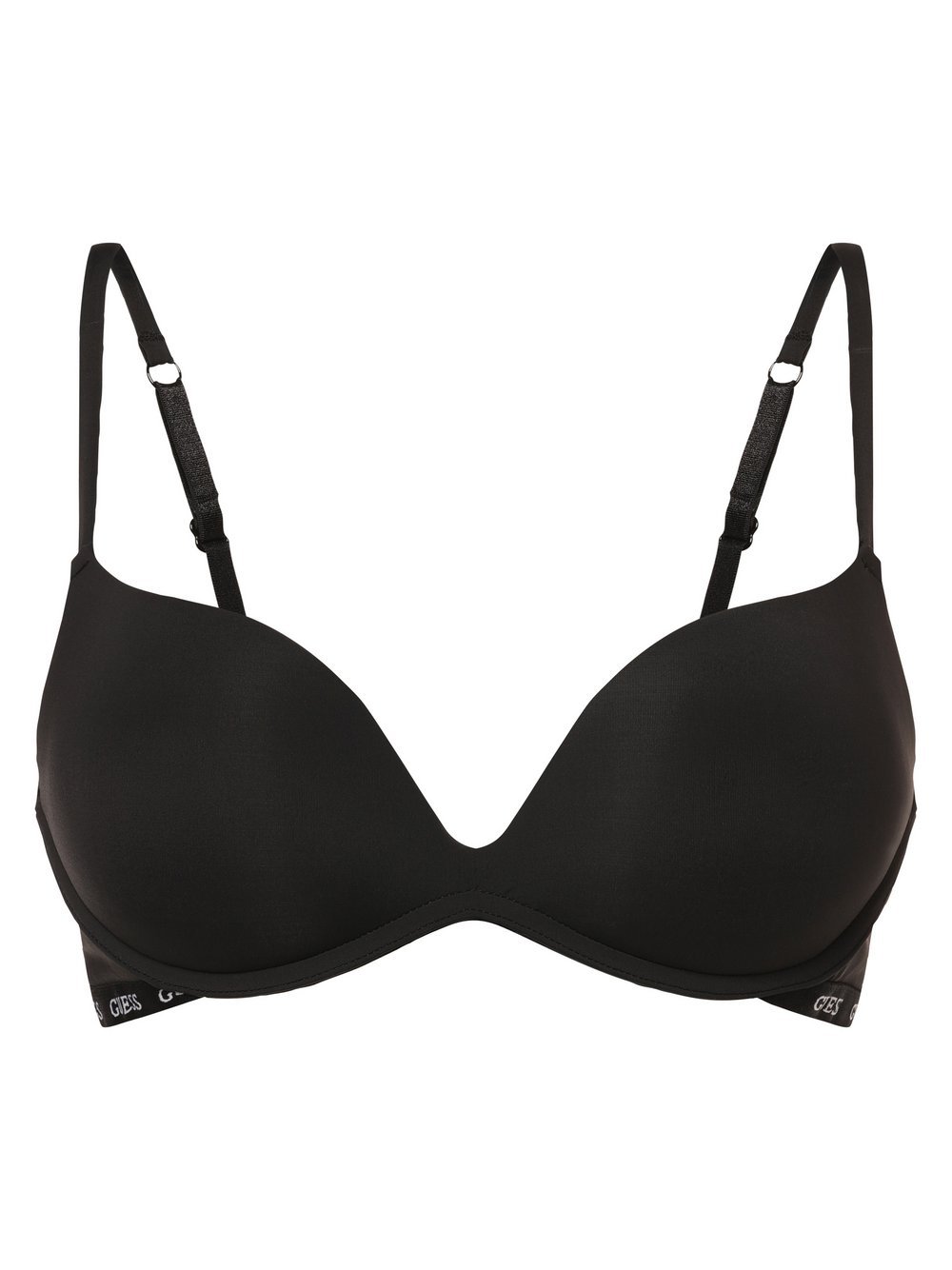 GUESS Damski biustonosz push-up Kobiety czarny jednolity, 32B