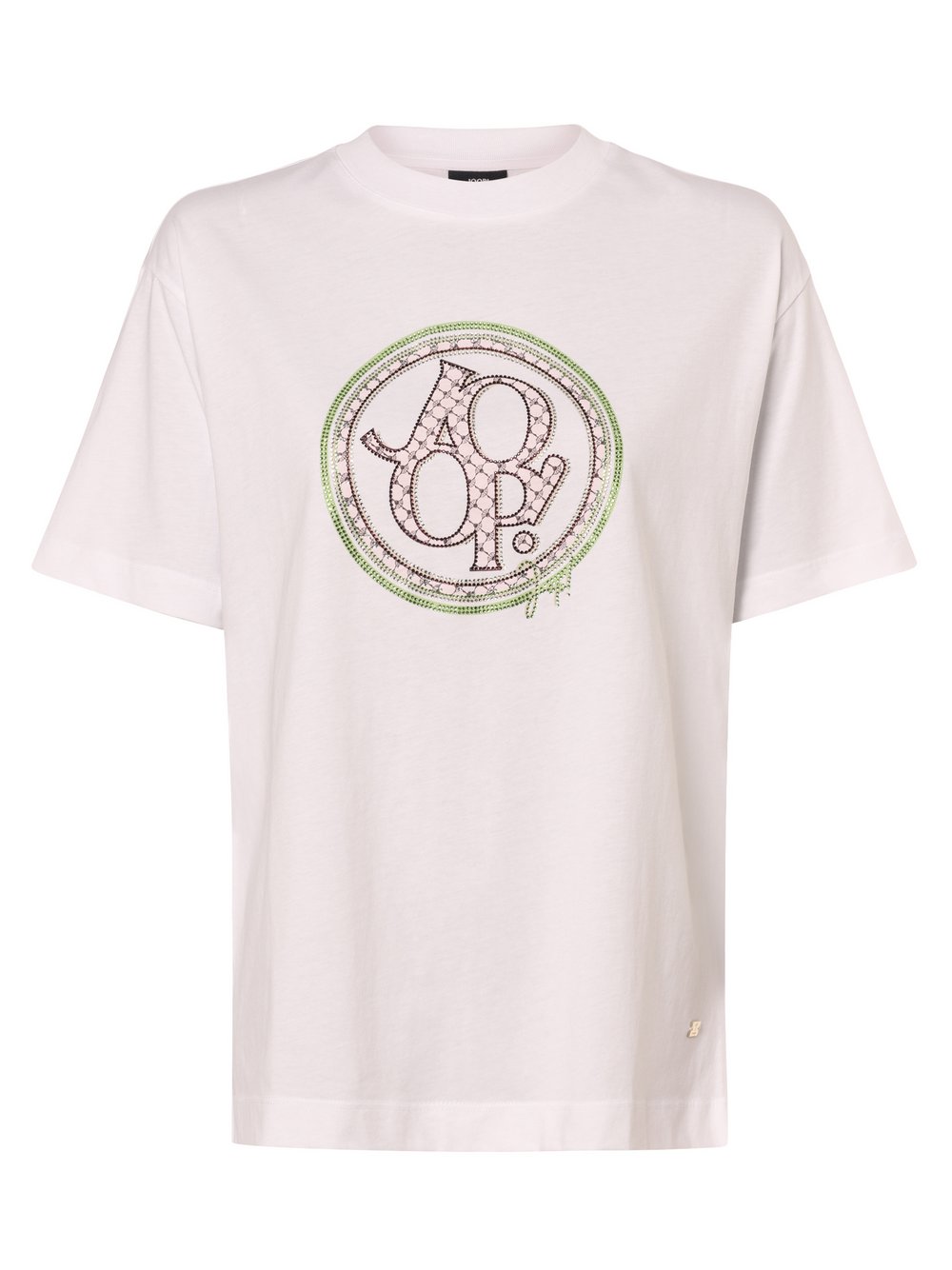 JOOP! T-shirt damski Kobiety Bawełna biały nadruk, 40