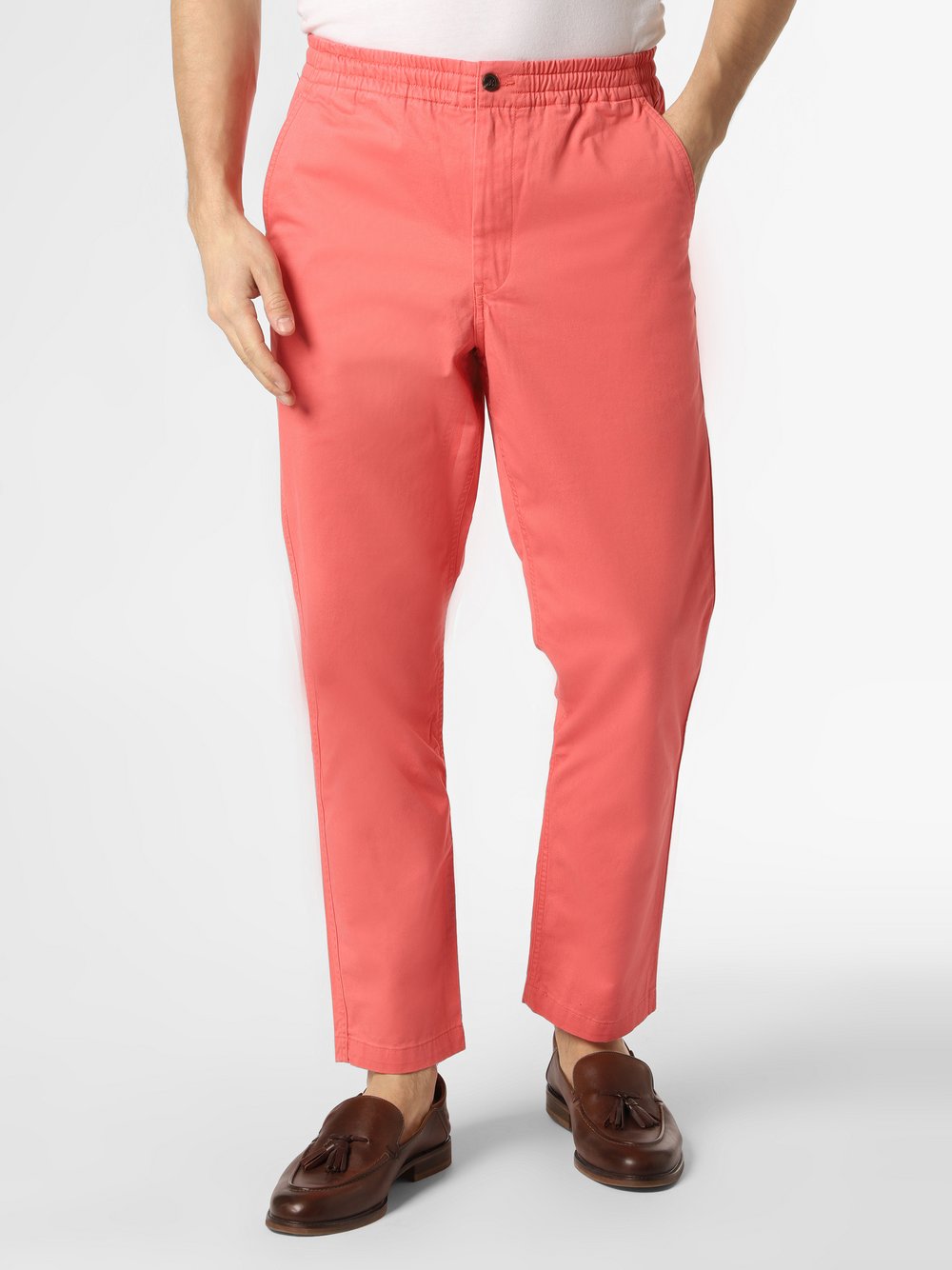 Polo Ralph Lauren Spodnie Mężczyźni Bawełna pomarańczowy|różowy|wyrazisty róż jednolity, XL
