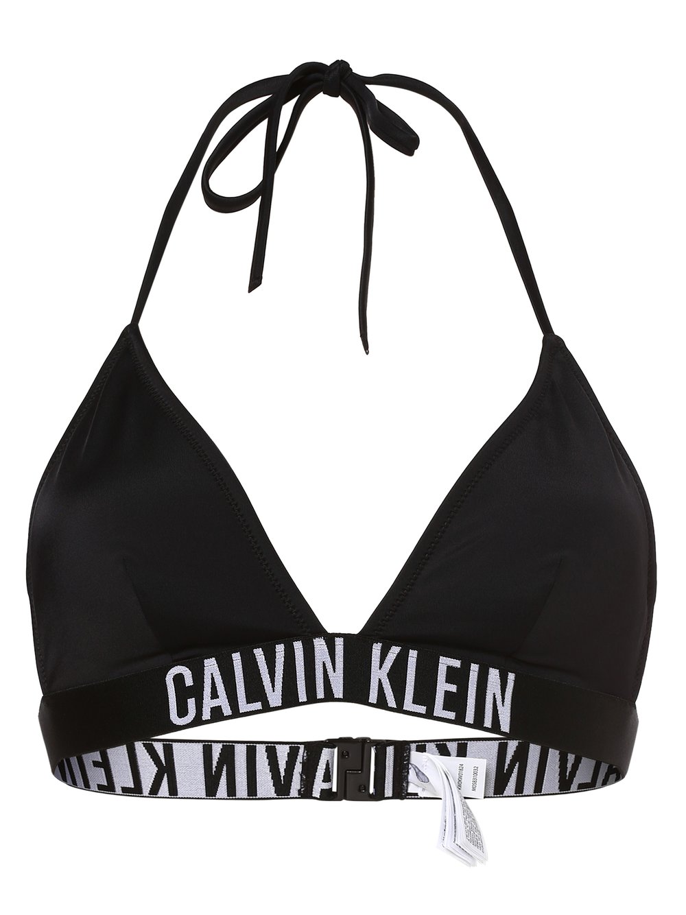 Calvin Klein Damska góra od bikini Kobiety czarny jednolity, S