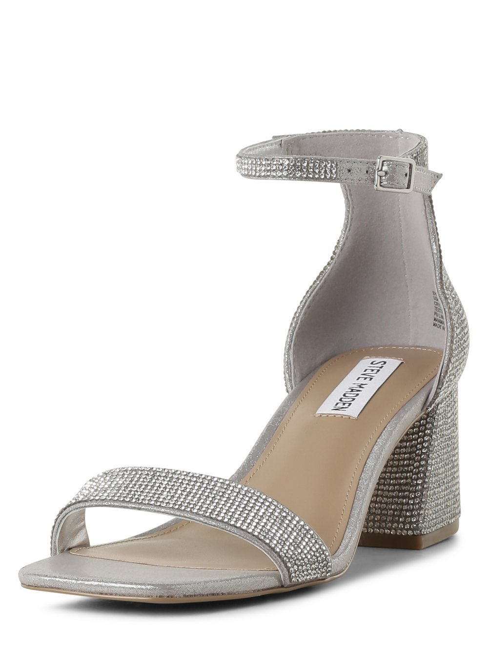 Steve Madden Sandały - Epix-R Kobiety Syntetyczny srebrny jednolity, 36