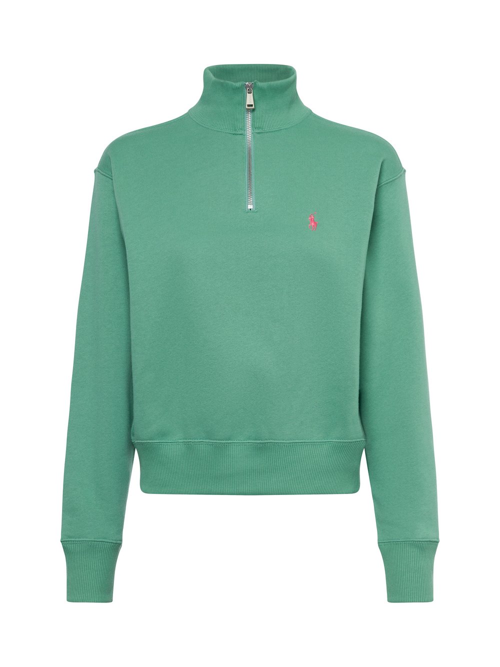Polo Ralph Lauren Damska bluza nierozpinana Kobiety Materiał dresowy zielony jednolity, S