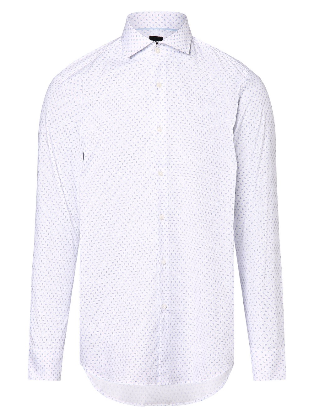 BOSS Koszula męska - H-Hank-spread_C5-233 - Łatwe prasowanie Mężczyźni Slim Fit Bawełna biały wzorzysty, 38