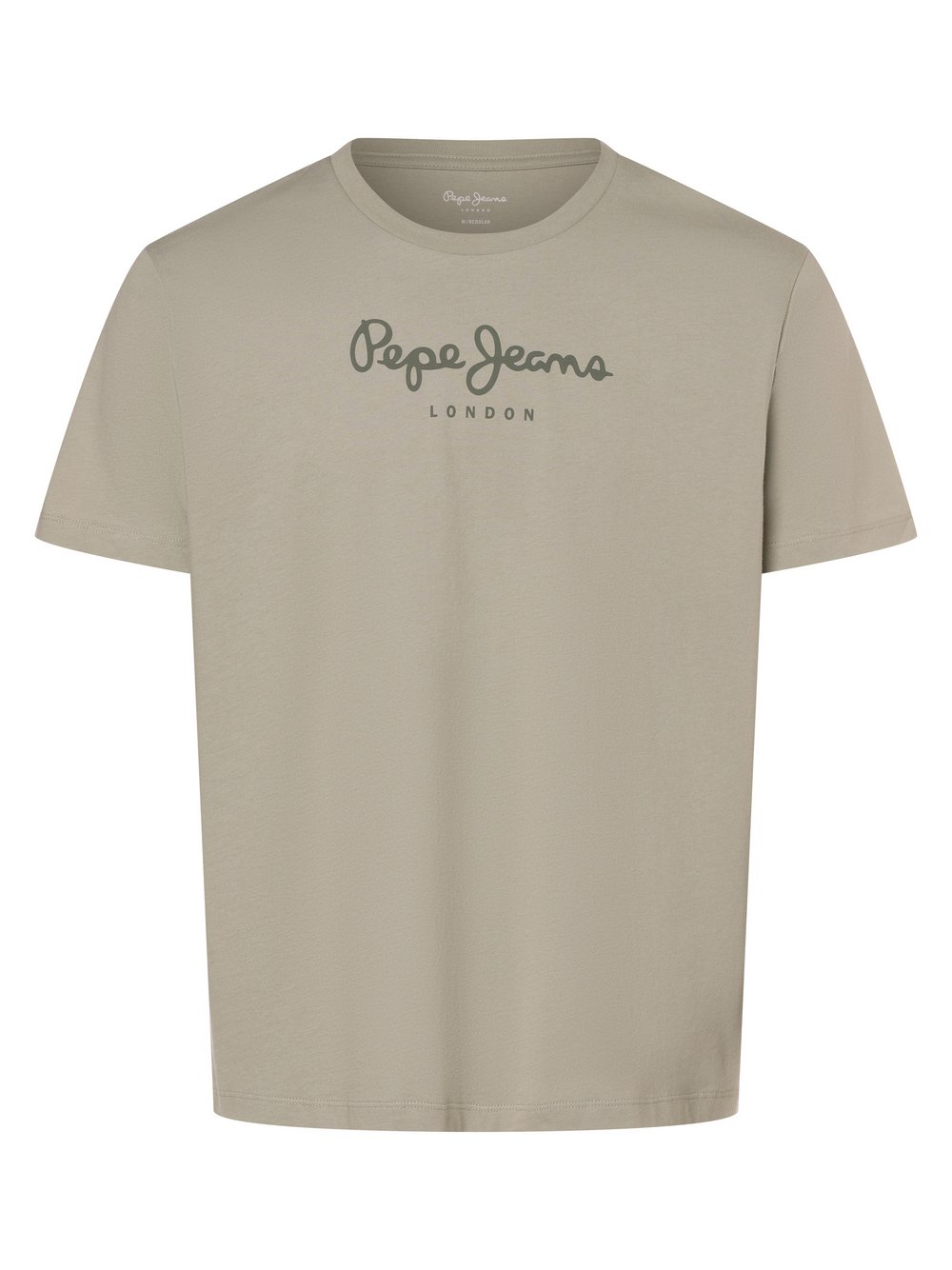 Pepe Jeans Koszulka męska - Eggo N Mężczyźni Bawełna zielony nadruk, L