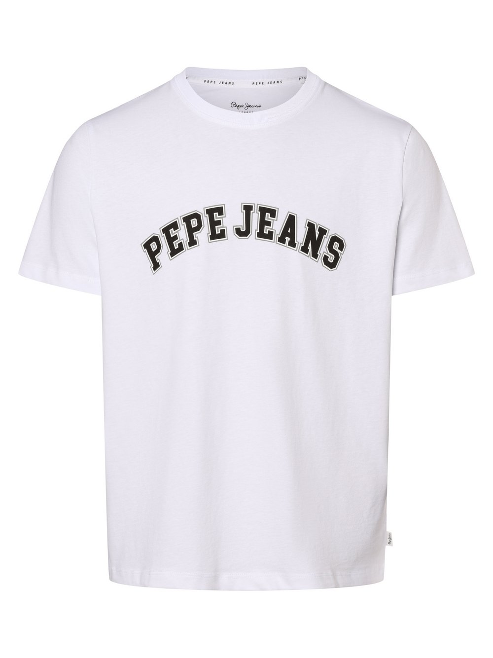Pepe Jeans T-shirt męski Mężczyźni Bawełna biały nadruk, S