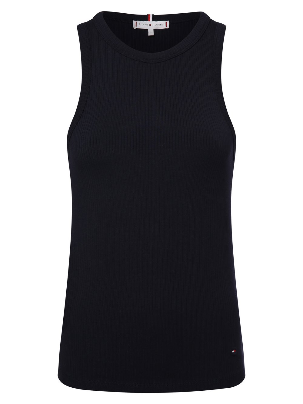 Tommy Hilfiger Top damski Kobiety wiskoza niebieski jednolity, S