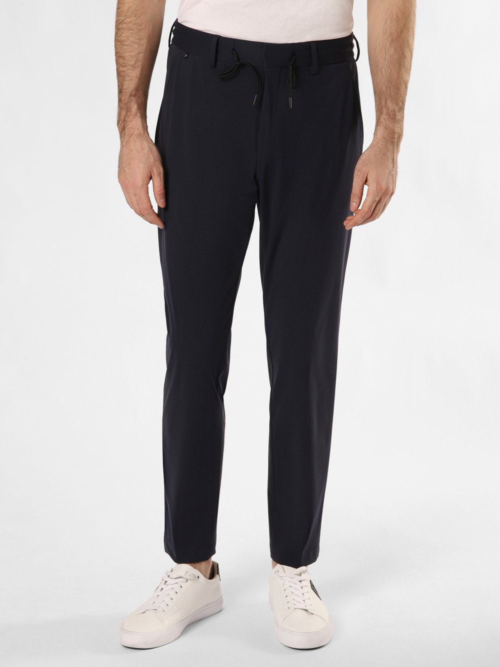 BOSS Męskie spodnie od garnituru modułowego Mężczyźni Slim Fit Sztuczne włókno niebieski jednolity, 50
