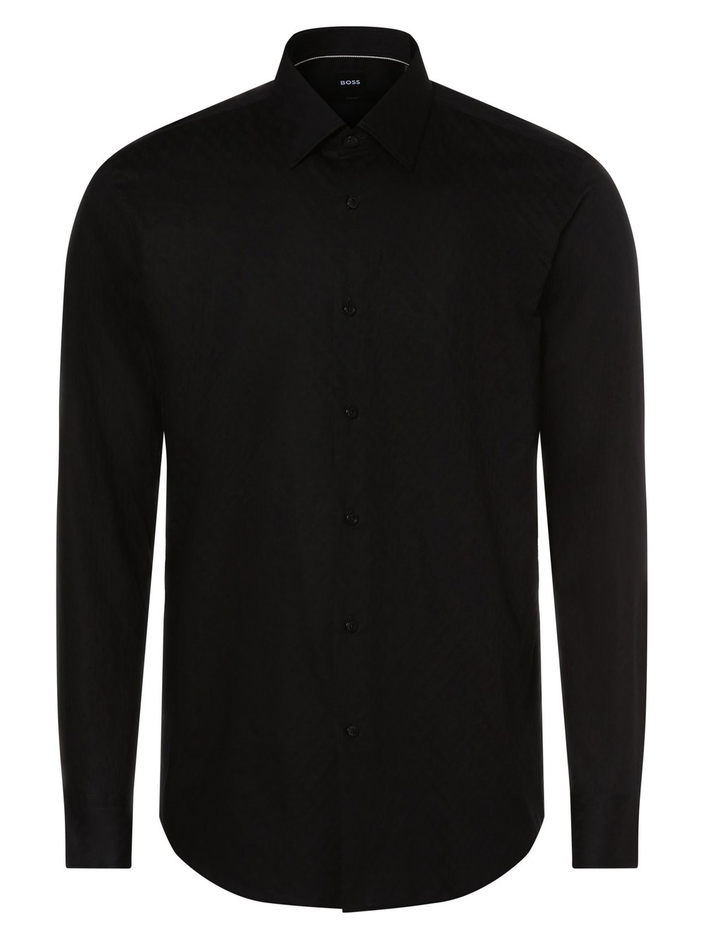 BOSS Koszula męska Mężczyźni Slim Fit Bawełna czarny wzorzysty, 40