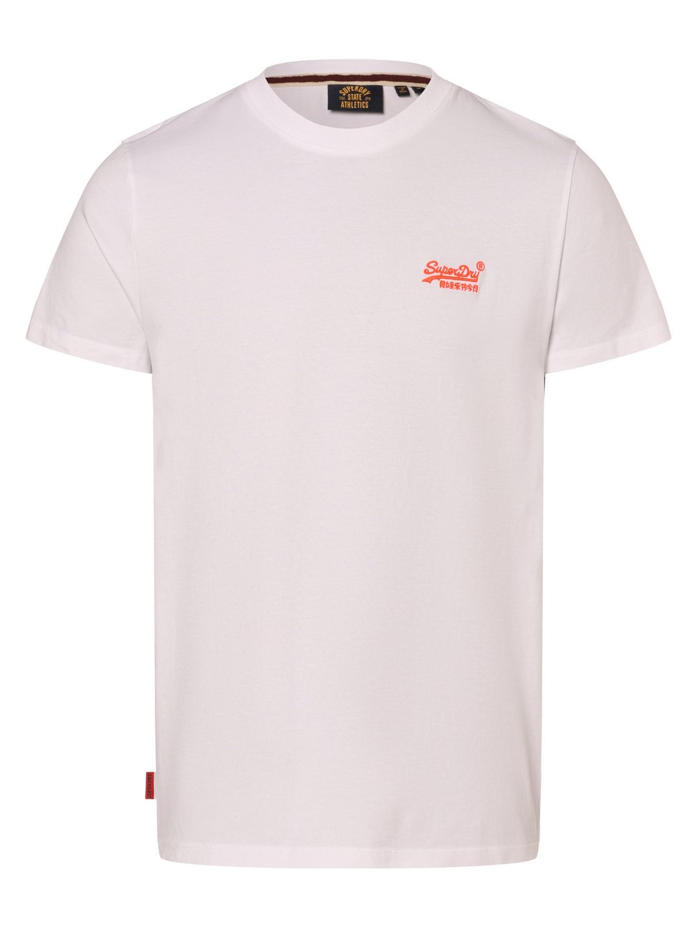 Superdry Koszulka męska Mężczyźni Bawełna biały jednolity, M