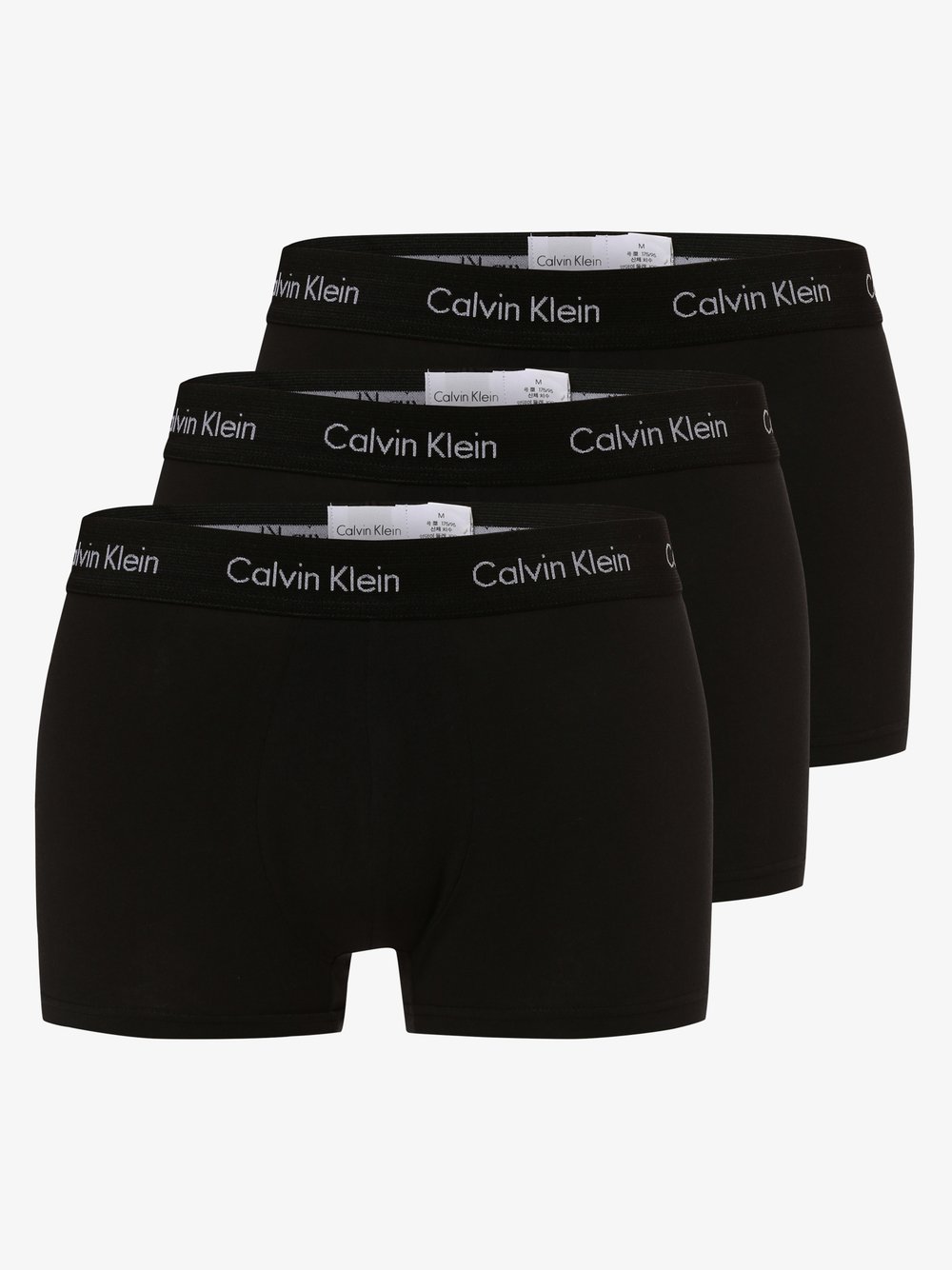 Calvin Klein Obcisłe bokserki Mężczyźni Bawełna czarny jednolity, S