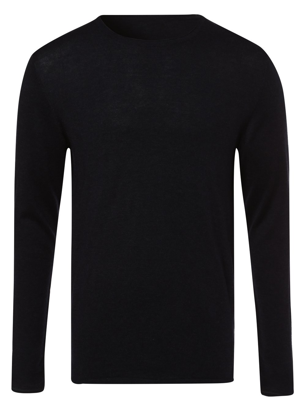 Selected Sweter męski Mężczyźni drobna dzianina niebieski marmurkowy, S