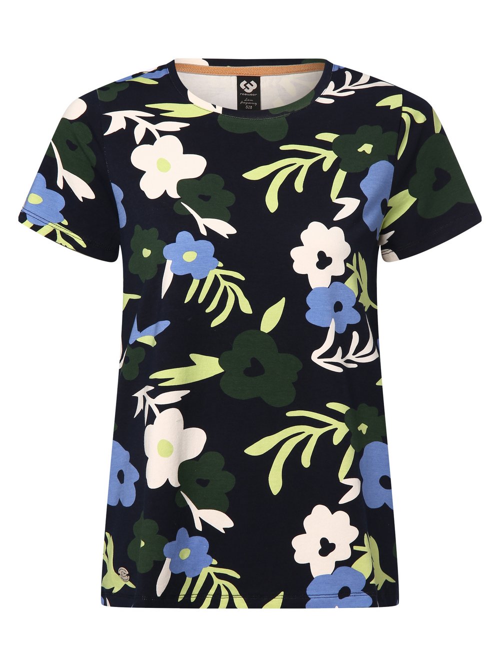 Ragwear Koszulka damska - Adori Kobiety Bawełna niebieski|zielony|biały wzorzysty, S